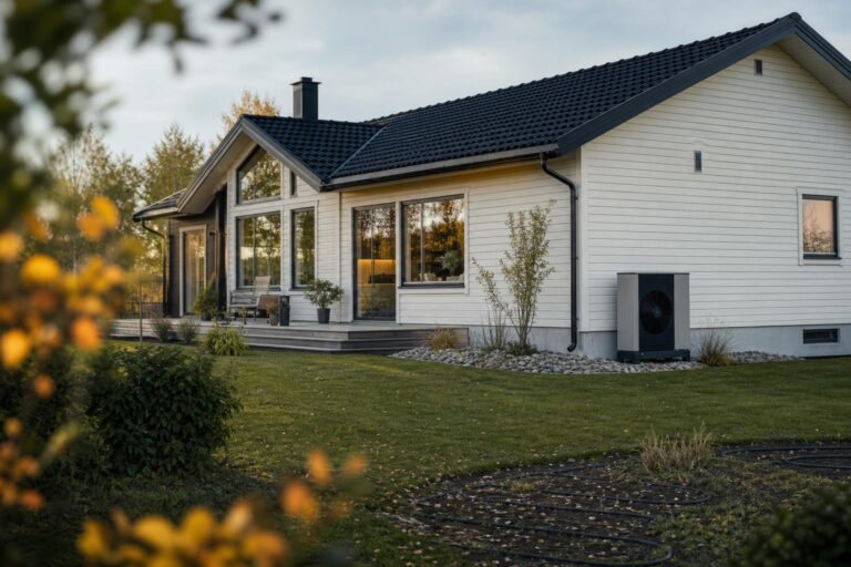 Villaägare jämför olika typer av värmepumpar för ett svenskt hus.